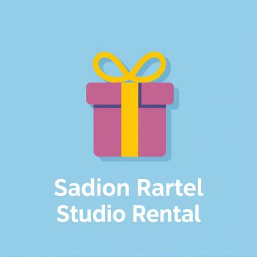 Icon representing a gift box, indicating special package deals for studio rentals and services.
