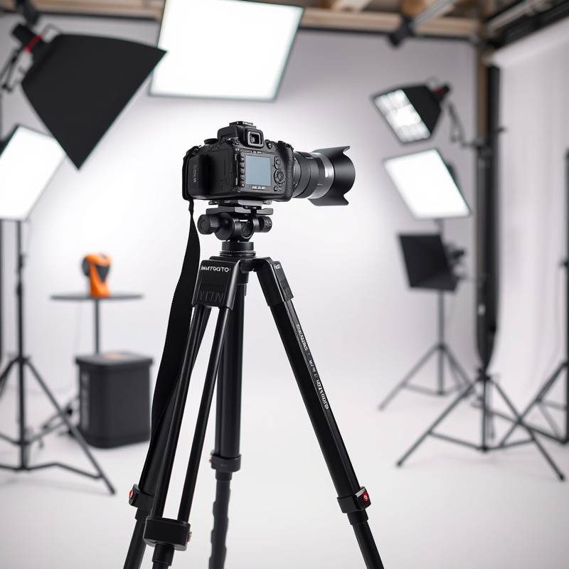 Manfrotto tripod for professional camera support.